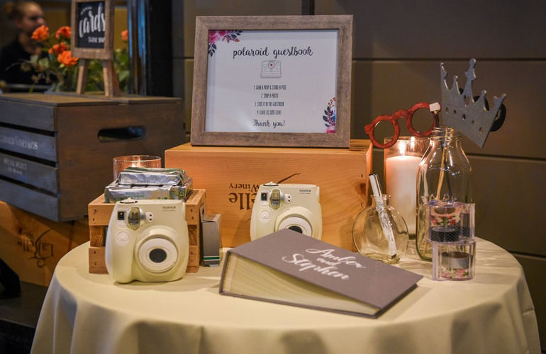 Polaroid guestbook