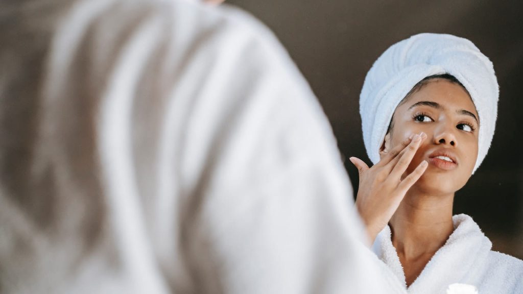 Woman Applying Foundation