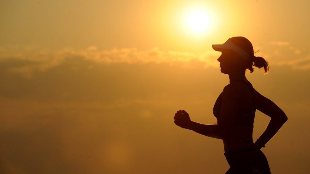 woman running