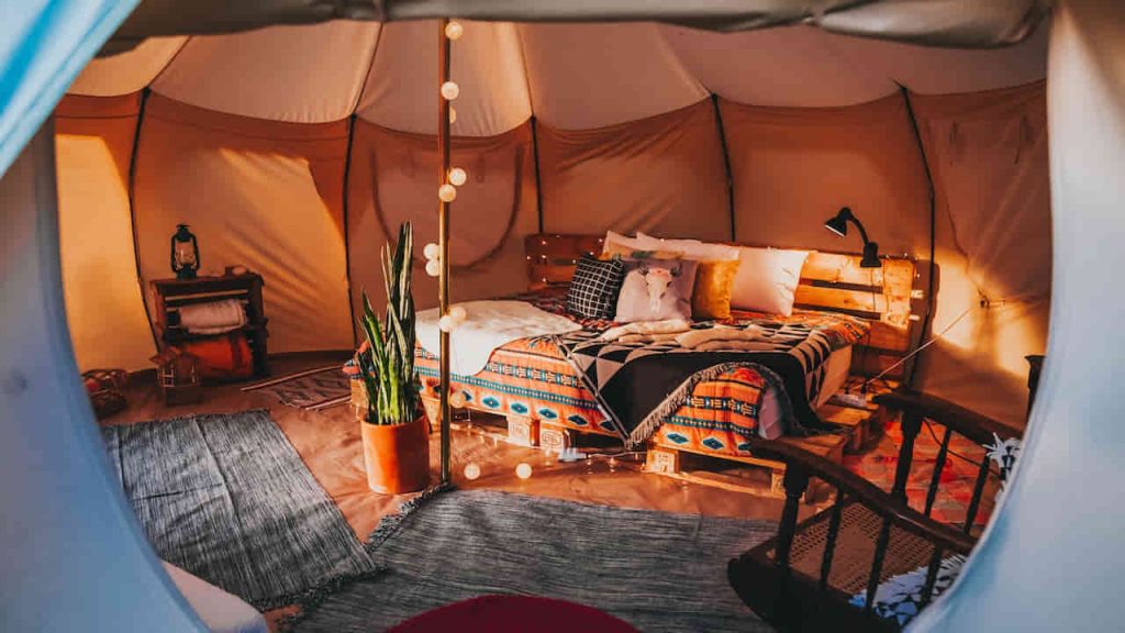 Interior of a Luxurious Tent