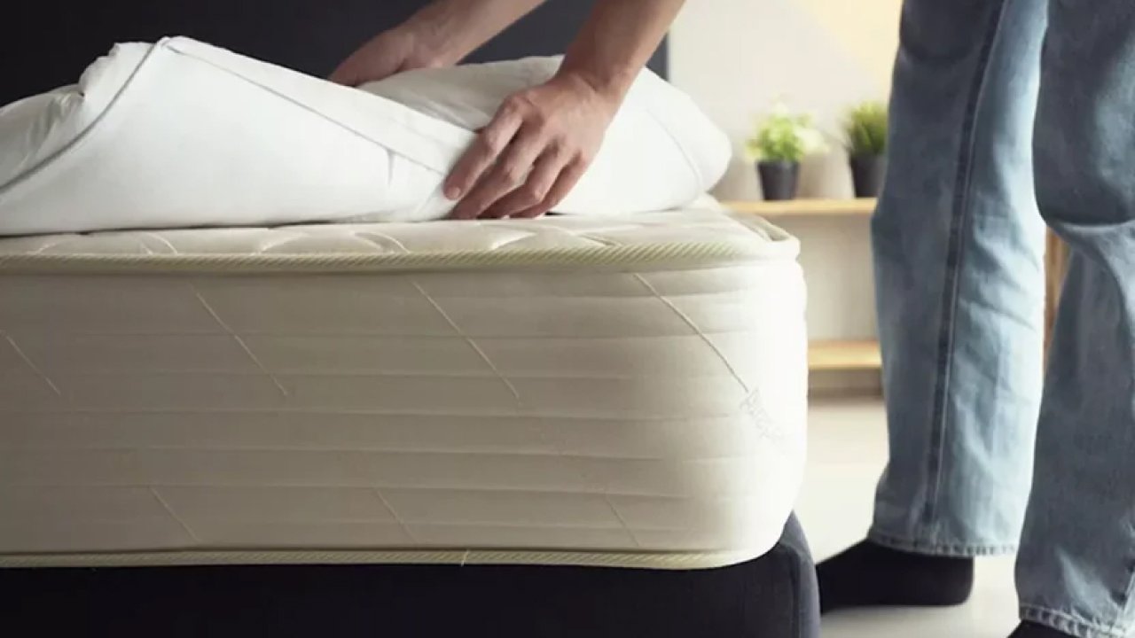 A thick mattress topper